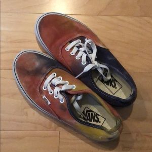 Tie-dye vans women’s 7.5